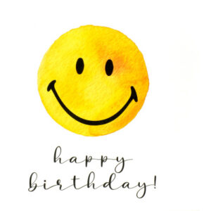 ABC       Geburtstagskarte        Smiley 091067880                        15x15cm