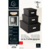 EXACOMPTA Ablagebox Officebyme 79601E    schwarz                3er-Set – Bild 4