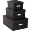 EXACOMPTA Ablagebox Officebyme 79601E    schwarz                3er-Set