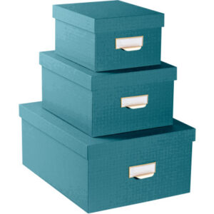 EXACOMPTA Ablagebox Officebyme 79603E    blaugrün               3er-Set