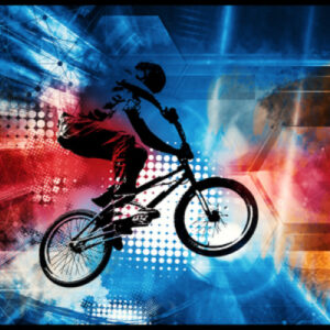 HANSA     Schreibunterlage       50x34cm 416000076 BMX Rider