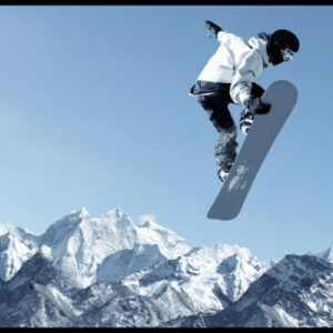 HANSA     Schreibunterlage       50x34cm 416000084 Snowboard