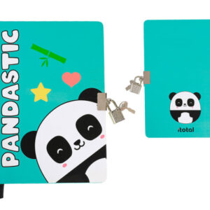 I-TOTAL   Tagebuch                    A5 XL1844    Panda, dotted