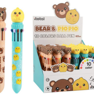 I-TOTAL   Multicolorstift Bär & Küken XL2370H   10 Farben