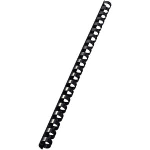 LEITZ     Plastikbinderücken 12mm     A4 35043     schwarz, 21 Ringe    100 Stück