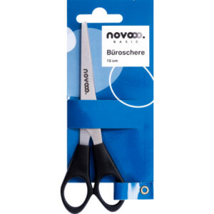 NOVOOO    Büroschere                15cm E-131160  für Rechtshänder, schwarz