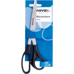 NOVOOO    Büroschere              20.4cm E-131181  für Rechtshänder, schwarz