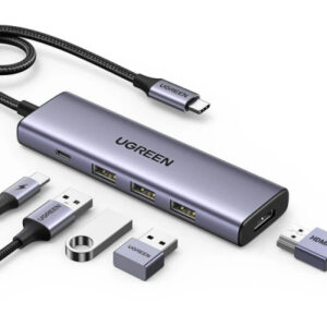 UGREEN    USB-C Hub 5-in-1 15596     3x USB-A,1x USB-C,1x HDMI