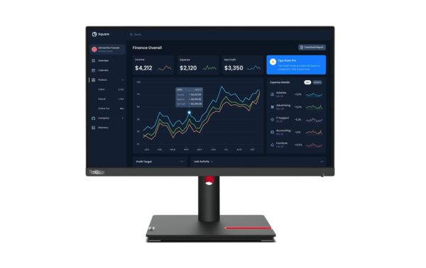 Lenovo Monitor ThinkVision T22i-30 (6ms, 1000:1, VGA, HDMI, DP, USB 3.0)