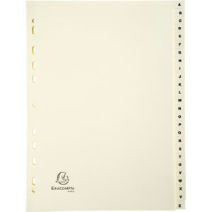 BIELLA    Kartonregister              A4 1126E     elfenbein        A-Z 26-teilig