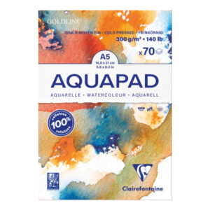 CLAIREFON Aquarell Zeichenblock       A5 975720C   naturweiss, MF, 300g  70 Blatt