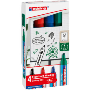 EDDING    Flipchart Marker 383     1-5mm 383-E4    4 Farben
