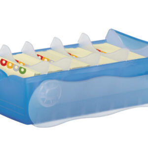 HAN       Karteibox Croco             A7 997-643   blau           12.1x8.5x24.6cm