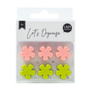 I AM CREA Magnet Blume Let`s Organize 4035.59   pastell                6 Stück