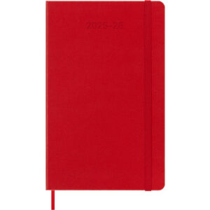 MOLESKINE Wochen-Notizkalender     25/26 DHF218WN3 18M liniert HC rot     13x21cm