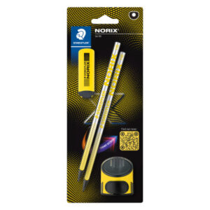 STAEDTLER Bleistift NORIX             HB 181-HBBK2 inkl. Spitzer,Radierer 2 Stück