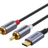 UGREEN    Audio Cabel with Chip 1.5m 20193 BB  USB-C Male to 2xRCA Male – Bild 2