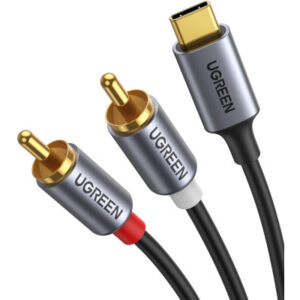 UGREEN    Audio Cabel with Chip 1.5m 20193 BB  USB-C Male to 2xRCA Male