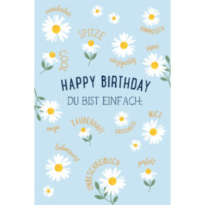 ABC       Geburtstagskarte            B6 51145     Happy Birthday