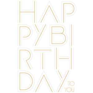 ABC       Geburtstagskarte            B6 51258     Happy Birthday to you