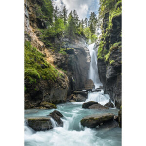 ABC       Glückwunschkarte Blanko     B6 51861     Wasserfall im Wald