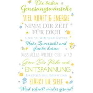 ABC       Glückwunscharte Genesung DE B6 52300     Gute Ratschläge