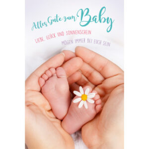 ABC       Glückwunschkarte Baby       B6 52562     Beschützende Hände