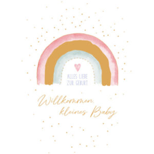 ABC       Glückwunschkarte Baby       B6 52654     Regenbogen
