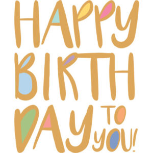 ABC       Geburtstagskarte            A4 53941     Happy Birthday to you