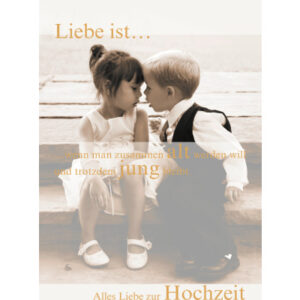 ABC       Hochzeitskarte              A4 53972     Kinder Brautpaar