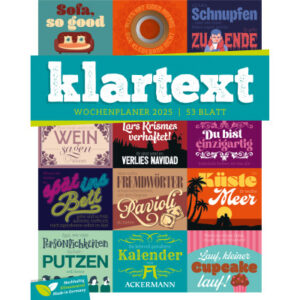 ACKERMANN Bildkalender              2026 2695      Klartext DE            25x33cm