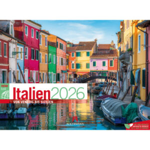 ACKERMANN Bildkalender              2026 3622      Italien DE             45x33cm