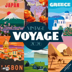 ACKERMANN Bildkalender              2026 4603      Vintage Voyage ML      30x30cm