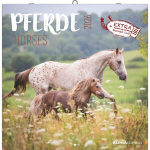 ALPHA EDI Bildkalender              2026 160303    Pferde ML              30x30cm