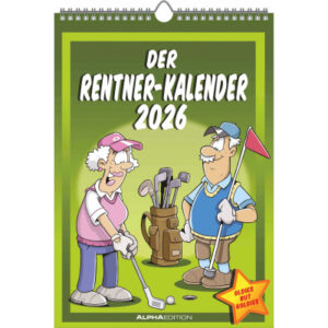 ALPHA EDI Der Rentner-Kalender      2026 160496    1M/1S DE             23.7x34cm