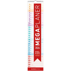 ALPHA EDI Megaplaner                2026 160590    1M/1S DE 1 Spalte    14.5x70cm