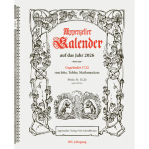 APPENZELL Bildkalender              2026 858829108 Appenzeller DE         17x21cm