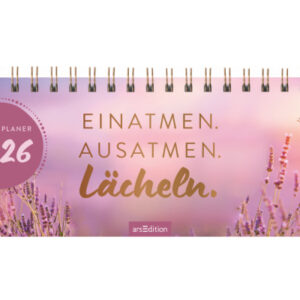 ARS EDITI Tischkalender             2026 13570     Einatmen DE        29.7x11.5cm