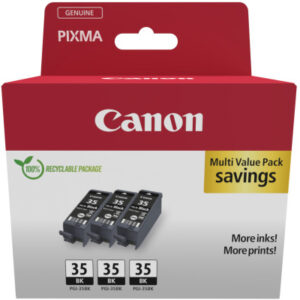CANON     Triple Pack Tinte      schwarz PGI35BK   PIXMA iP100            3x9.3ml