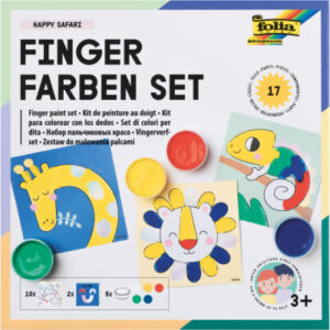FOLIA     Fingerfarben Happy Safari 48210     5 Farben