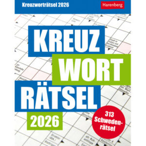 HARENBERG Abreisskalender           2026 211040026 Kreuzworträtsel DE   12.5x16cm