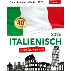 HARENBERG Abreisskalender           2026 211100026 Italienisch DE, IT   12.5x16cm