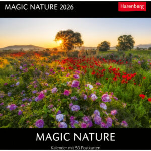 HARENBERG Postkartenkalender        2026 331011626 Magic Nature DE      16x17.5cm