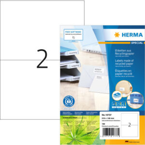 HERMA     Etiketten            210x148mm 10737     recycling            160 Stück