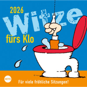 HEYE      Kalender Witze fürs Klo   2026 1373+26   1W/1S DE           17.5x17.5cm
