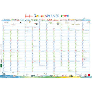 HEYE      Posterplaner Helme Heine  2026 1584+26   1J/1S DE               68x48cm