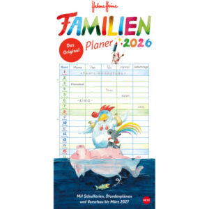 HEYE      Familienplaner H. Heine   2026 1586+26   1M/1S DE 5 Spalten     21x45cm