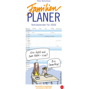 HEYE      Familienplaner Butschkow  2026 1588+26   1M/1S DE 5 Spalten     21x45cm