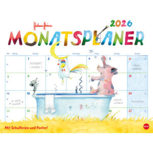 HEYE      Monatsplaner Helme Heine  2026 20496+26  DE                     44x34cm