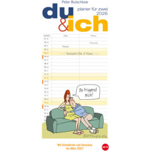 HEYE      Planer für zwei Butschkow 2026 20712+26  1M/1S DE 2 Spalten   16x34.7cm